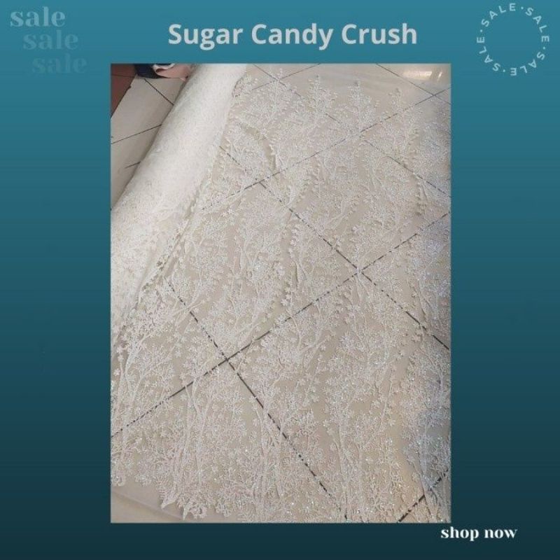 Promo 12.12 Sale Kain candy crush motif terbaru. kain sugar candy. brokat tile tulle