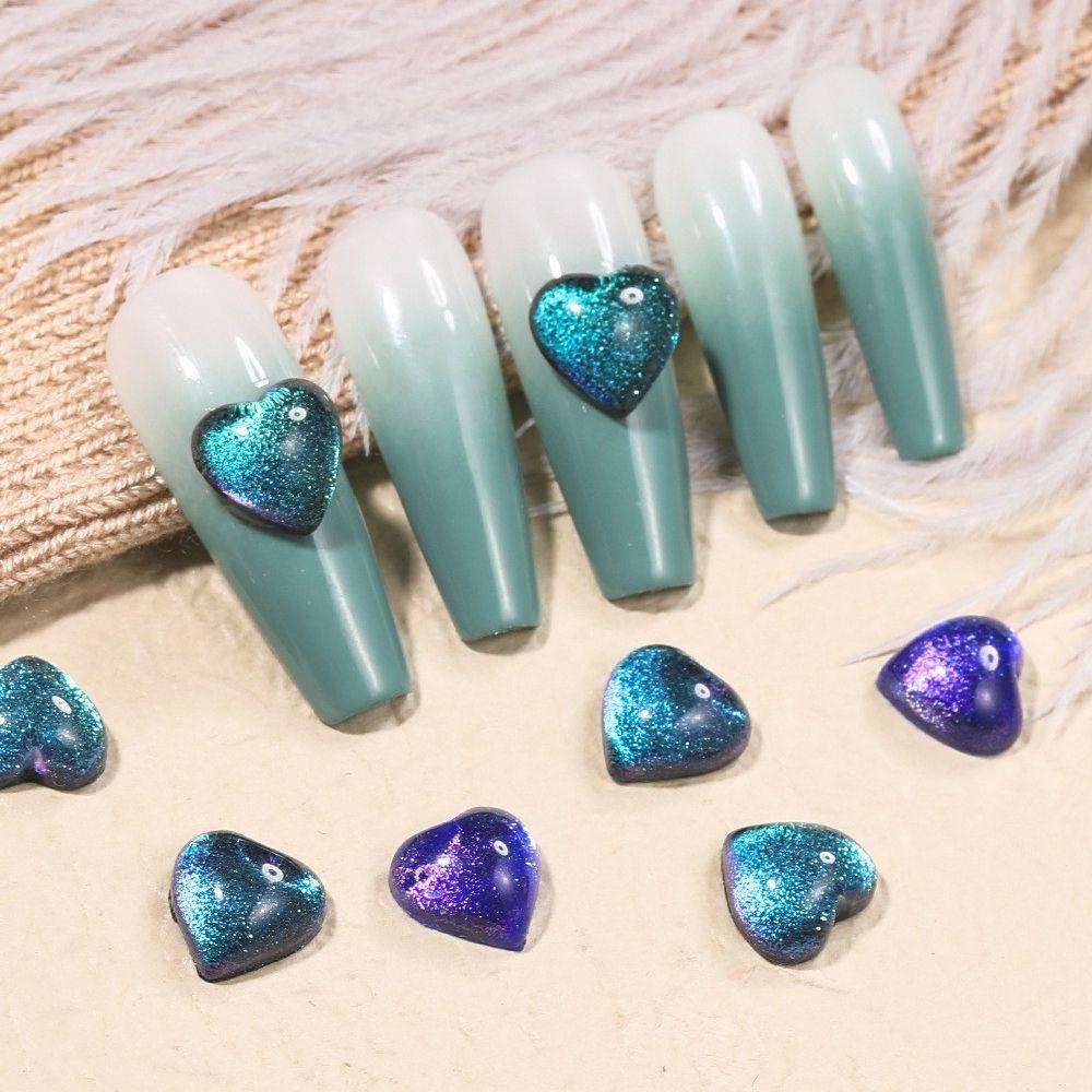 Mxbeauty 3D Pesona Kuku Aurora Kristal DIY Bahan Nail Beauty Nail Ornaments Flat Bottom Drill Manicure Jewelry