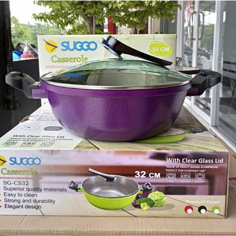 Casserole 32 Cm Suggo SG-CS32 | Cookware Suggo Casserole 32 Cm | Wok Pan Suggo 32 Cm