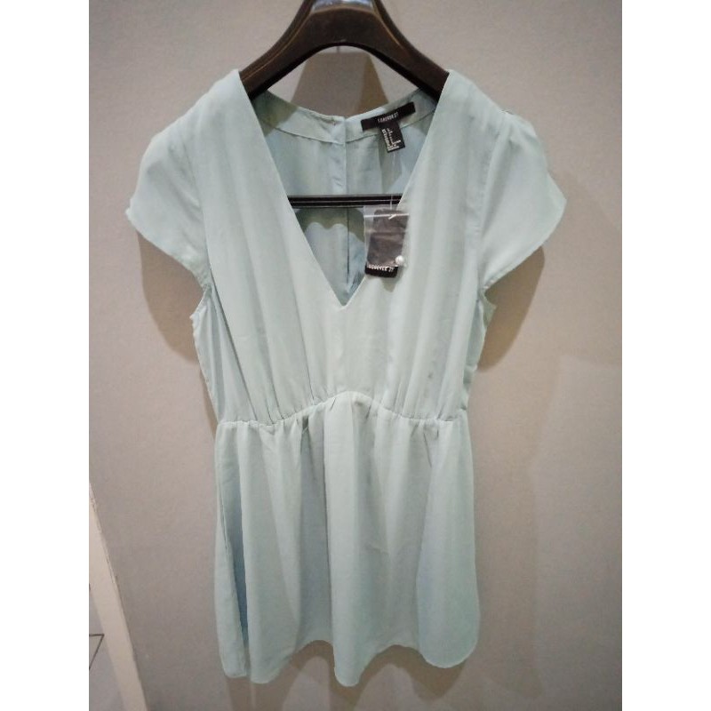 short dress forever 21 baby blue