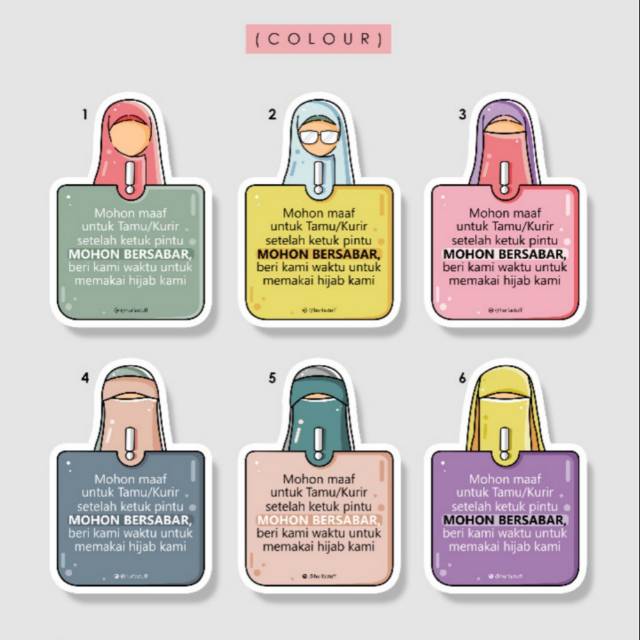 

STIKER KURIR/STIKER TAMU (READY STOCK)