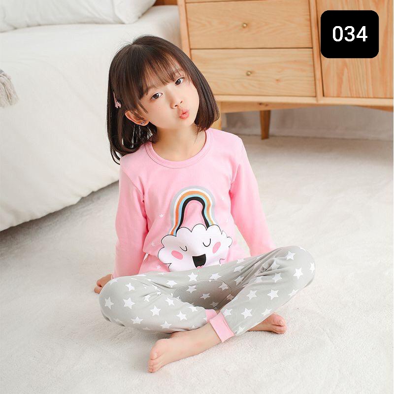 BAJU TIDUR ANAK LENGAN PANJANG UNTUK 1-10 TAHUN/STELAN ANAK LAKI LAKI/STELAN ANAK PEREMPUAN/STELAN ANAK/PIYAMA ANAK