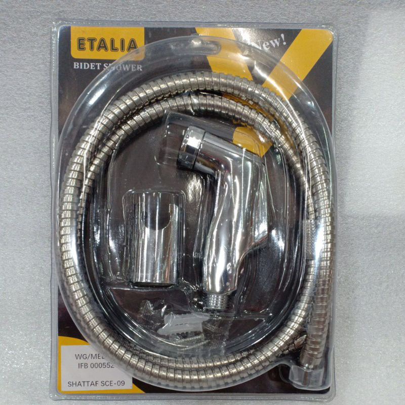 selang biddet/wc wasser chrome jet shower ≛ ➴