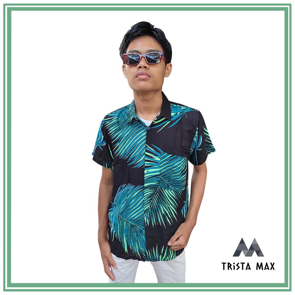 Baju Pantai Bali Pria - Kemeja Khas Bali - Kemeja Pria Bunga-bunga