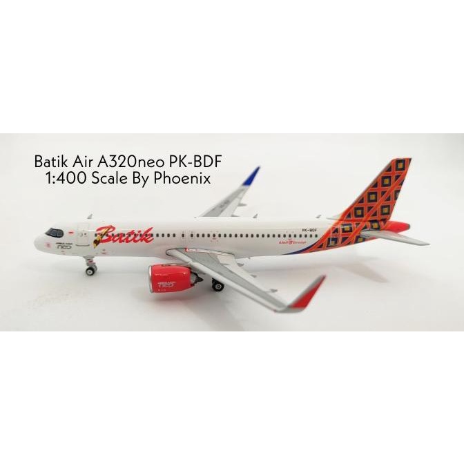 Batik Air A320neo PK-BDF By Phoenix 1:400 Scale