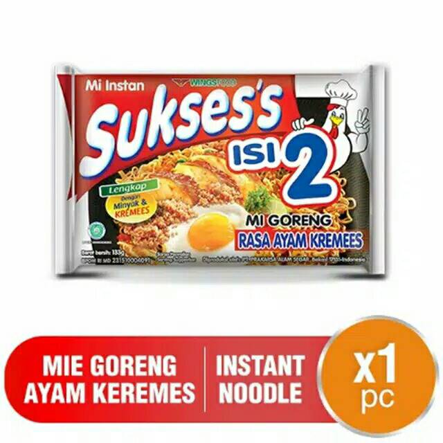 

Mie sukses's goreng ayam kremes 133 Gr - Mie suksess / Mie sukses