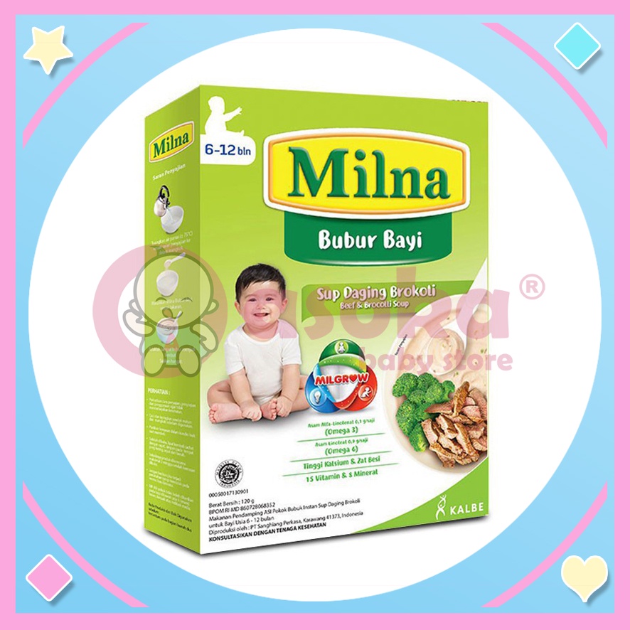 Milna Bubur bayi 6+ Bulan 120g Reguler Untuk 6 Bulan Keatas ASOKA