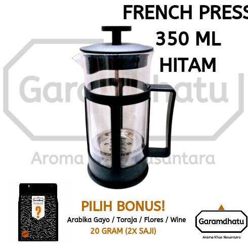 

[ COD ] GARAMDHATU 350ml French Press / Coffee & Tea Press - alat kopi dan teh TERBARU Kode 1384
