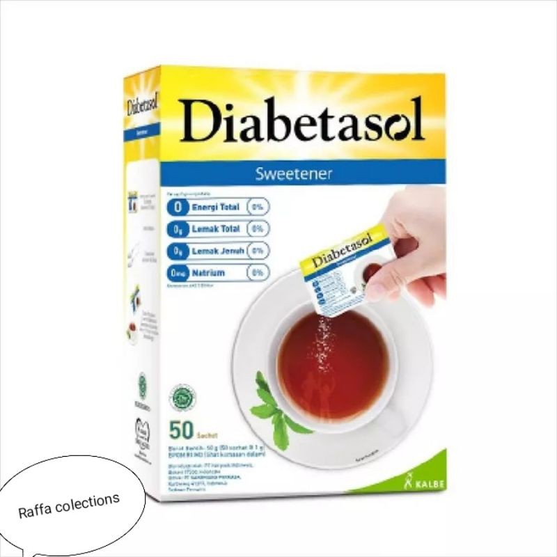 

DIABETASOL Sweetener Gula Diabetes 50 Sachets