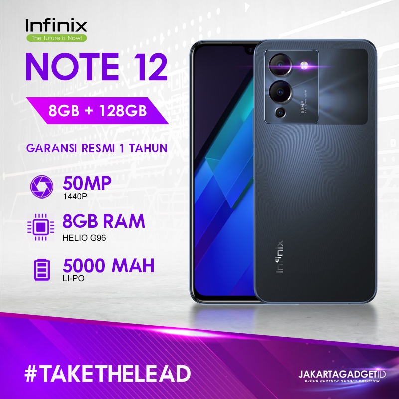 Infinix Note 12 8GB+128GB Garansi Resmi Infinix 1 Tahun