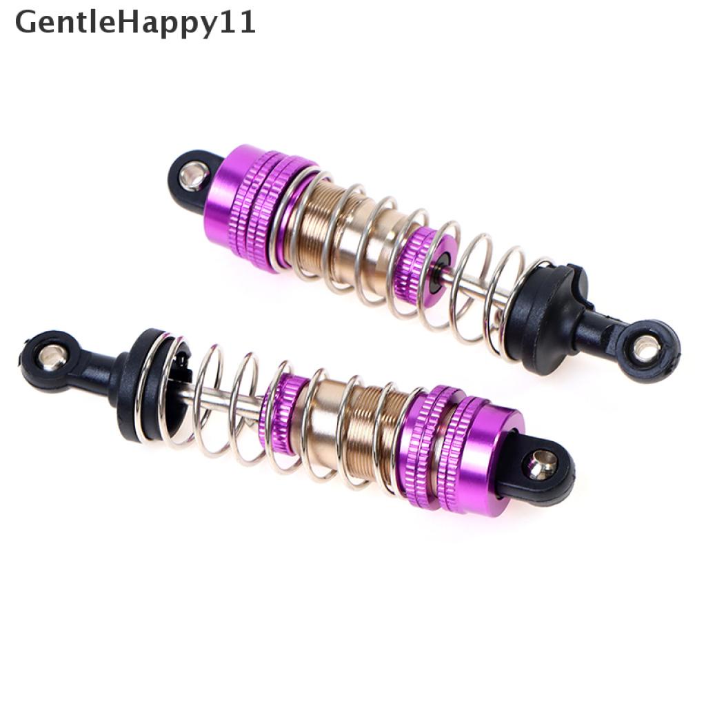 Gentlehappy 2PCs Shock Absorber Universal Depan &amp; Belakang Bahan Metal Untuk Wltoys 124019 144001 Mobil RC