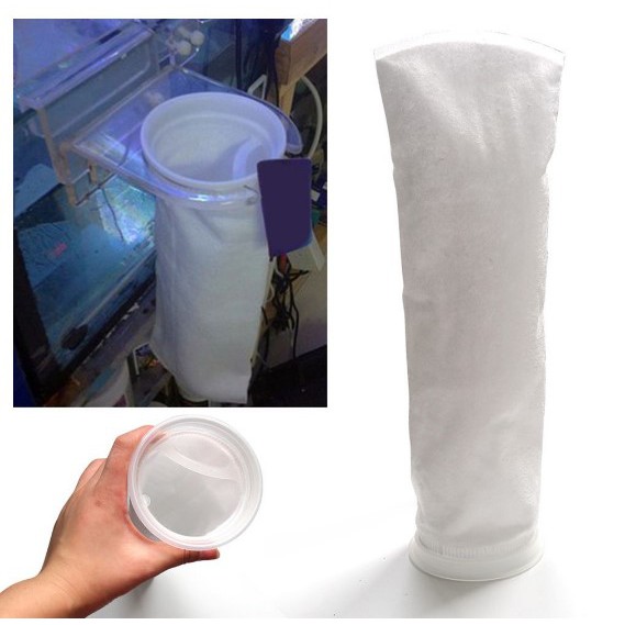 Filter Sock 200 Micron Saringan Media Aquarium 25cm 38cm