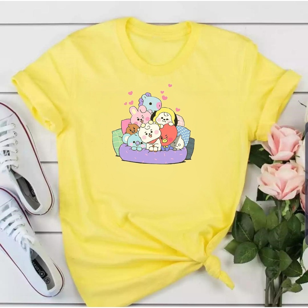 MYSTIQUE.ID - BAJU KAOS BT21 LUCU DAN AESTHETIC