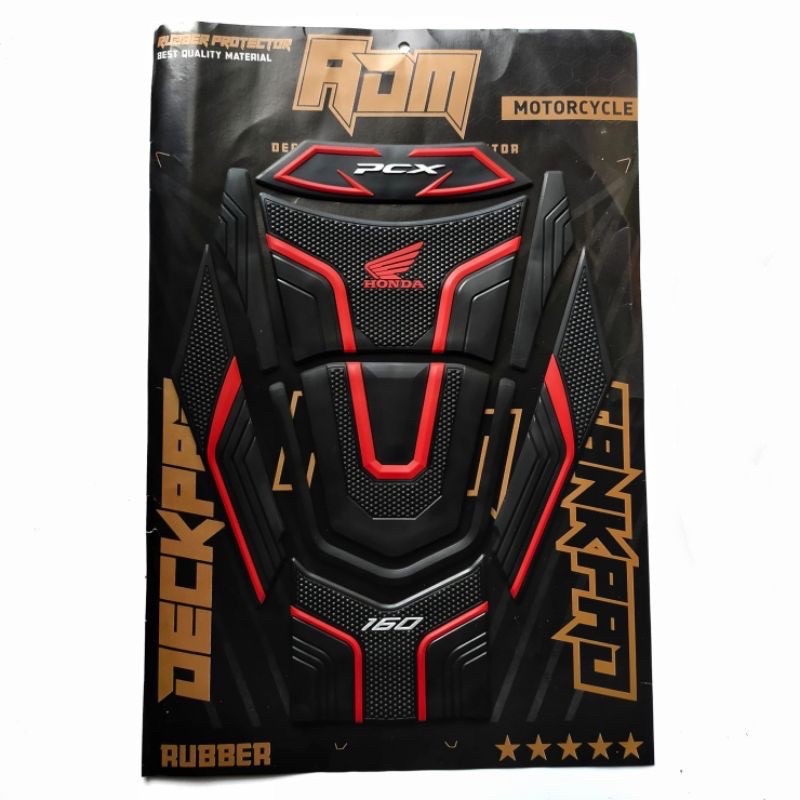 TANKPAD KARET PELINDUNG BODI TANKI PCX 160 NEW/ tankpad pcx new 160 /deckpad pcx/karet tankpad