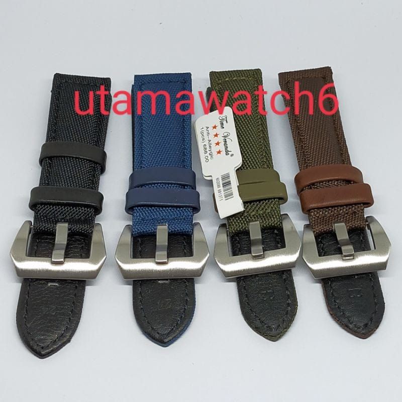 STRAP TALI JAM TANGAN UNIVERSAL Kanvas kulit super Strap tali nilon