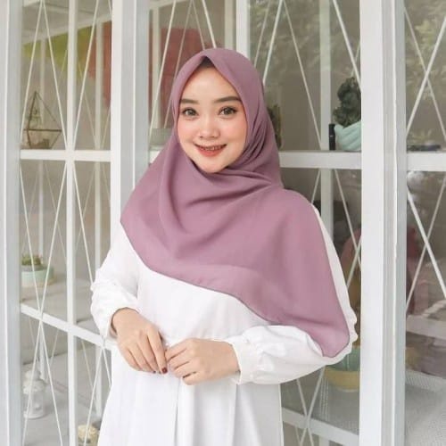 HIJAB PARIS PREMIUM SEGI EMPAT JILBAB VOAL KERUDUNG SEGI EMPAT