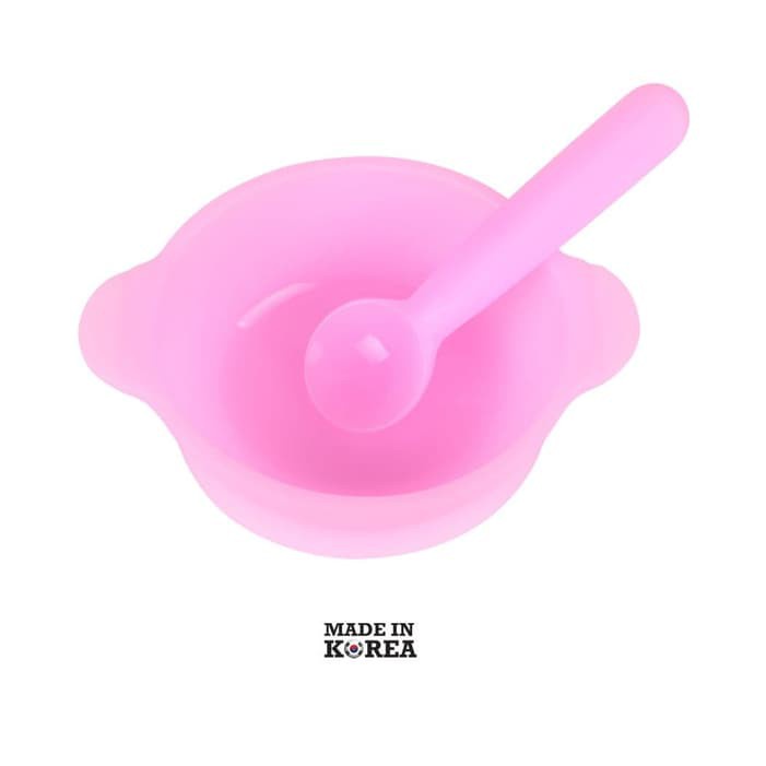 BABY BEYOND FOOD GRADE SILICONE BOWL &amp; SPOON SET 350ML