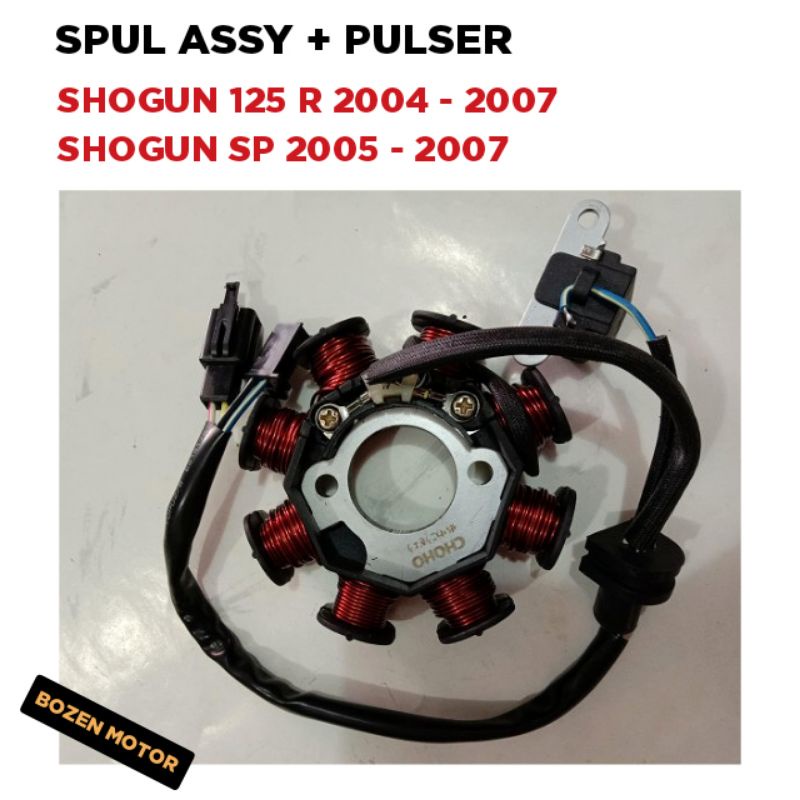 Spul Assy + Pulser Shogun 125 R - Shogun SP / 2004 2005 2006 2007 / Sepul Spoll Spull Spool Fulser