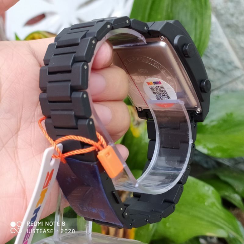 RANTAI MIKA [Bisa COD] Jam Tangan SKMEI 1274 Full Black Original Anti Air