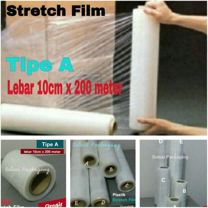 

Produk Unggulan] Plastik Stretch Film A 10Cmx200Meter/Strech Film/Shrink/Segel/Wrap