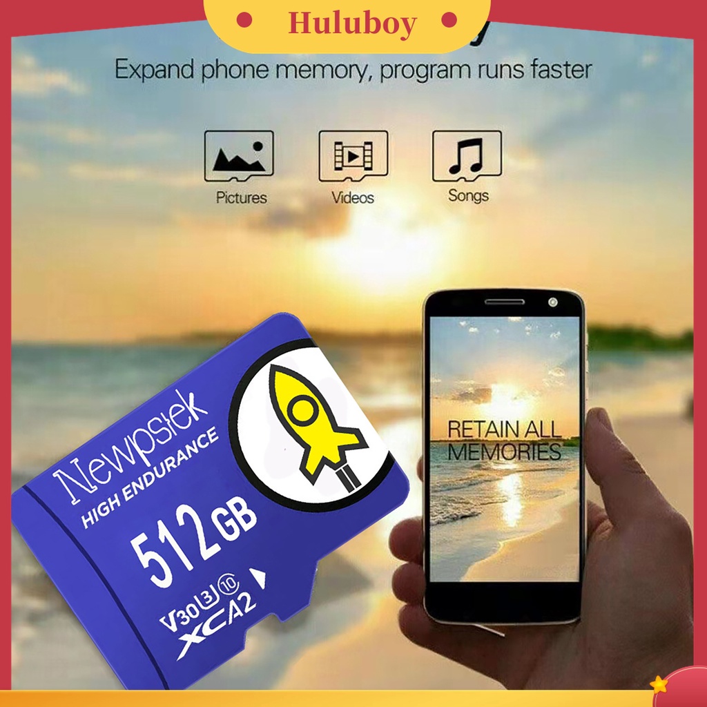 (Huluboy) Memory Card TF Class 10 32GB / 64GB / 128GB / 256GB / 512GB Anti Air