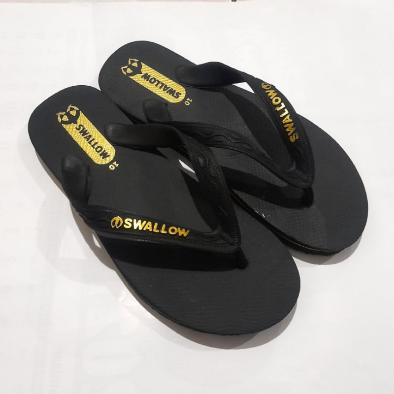 Sandal Jepit Swallow Hitam m02 37 - 42 original