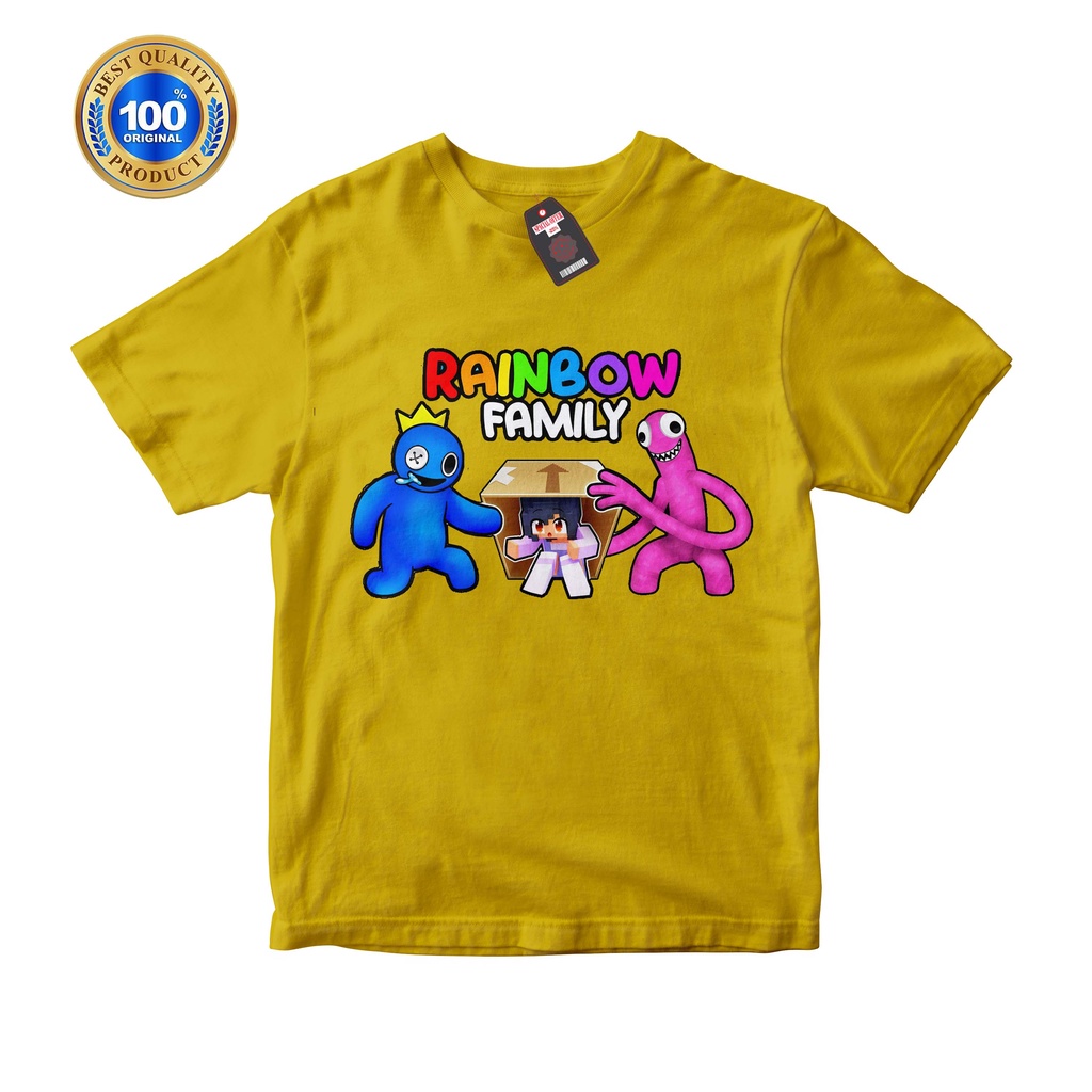 kaos anak rainbow friends terbaru 2-10 tahun bahan premium catoon