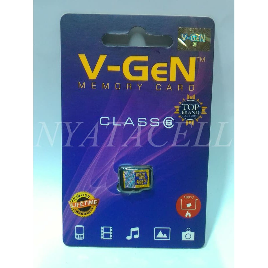 Grosir Memory Vgen 4GB Class 6 / 4 GB /Micro SD/Card/Memori/Kelas 6