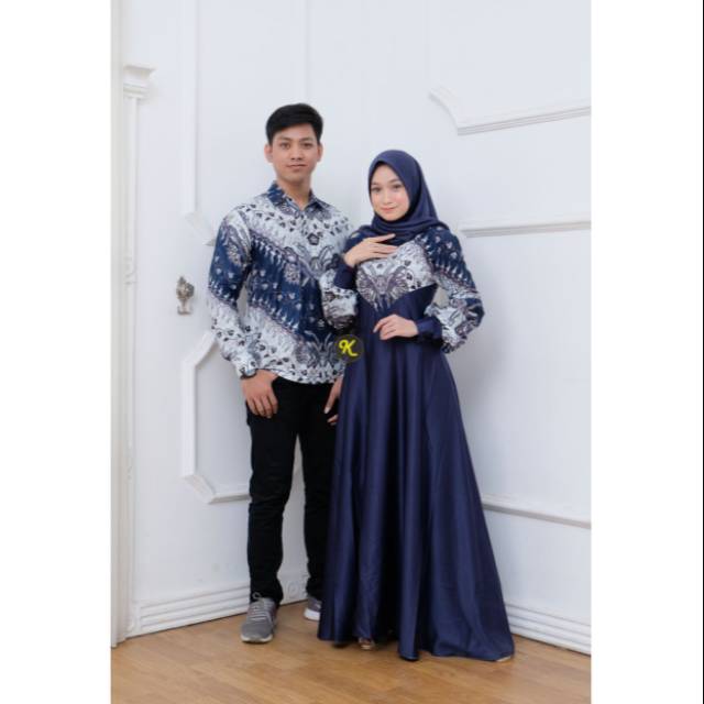 COUPLE GAMIS BATIK PUTRI MALU. ,COUPLE GAMIS MUSLIM ,GAMIS BATIK