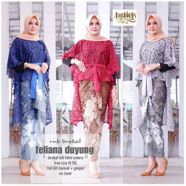 RNB brokat felianan duyung / rok dan blus batik murah / rok dan blus hijab