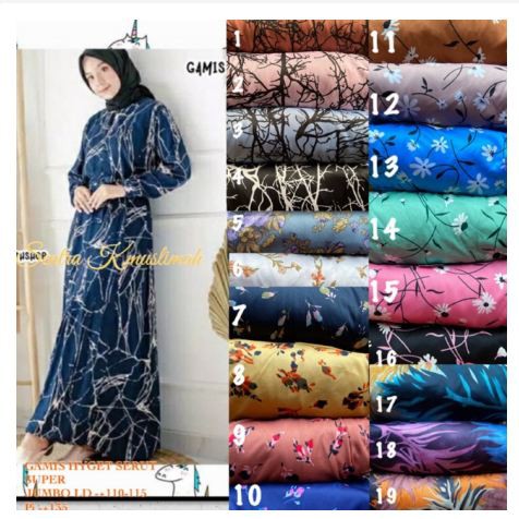 HYGET SUPER/TEBAL/JUMBO GAMIS MURAH/GAMIS HYGET