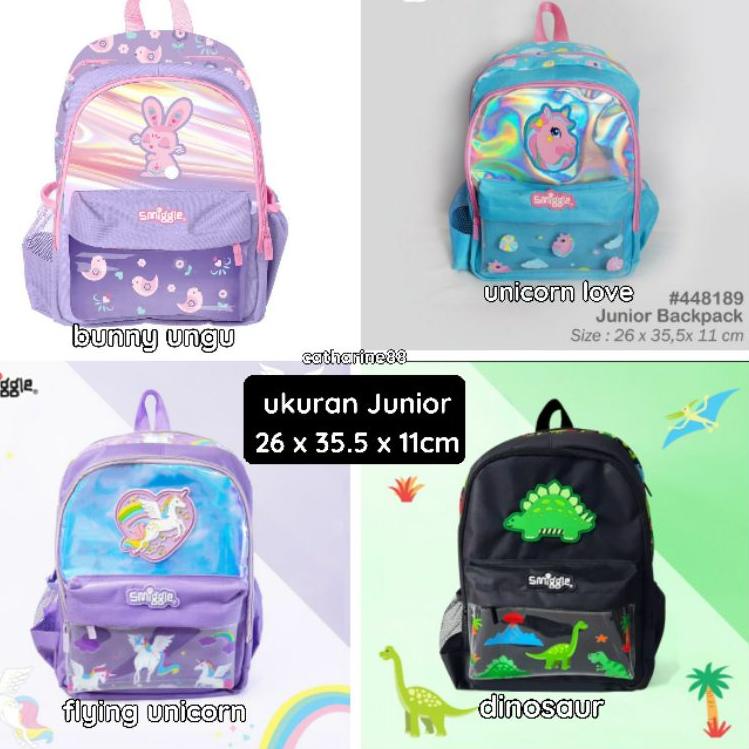 TGN.231326– Ransel TK Junior Smiggle Unicorn Ice Cream Rainbow Space Sport Tas Sekolah Anak Spiderma