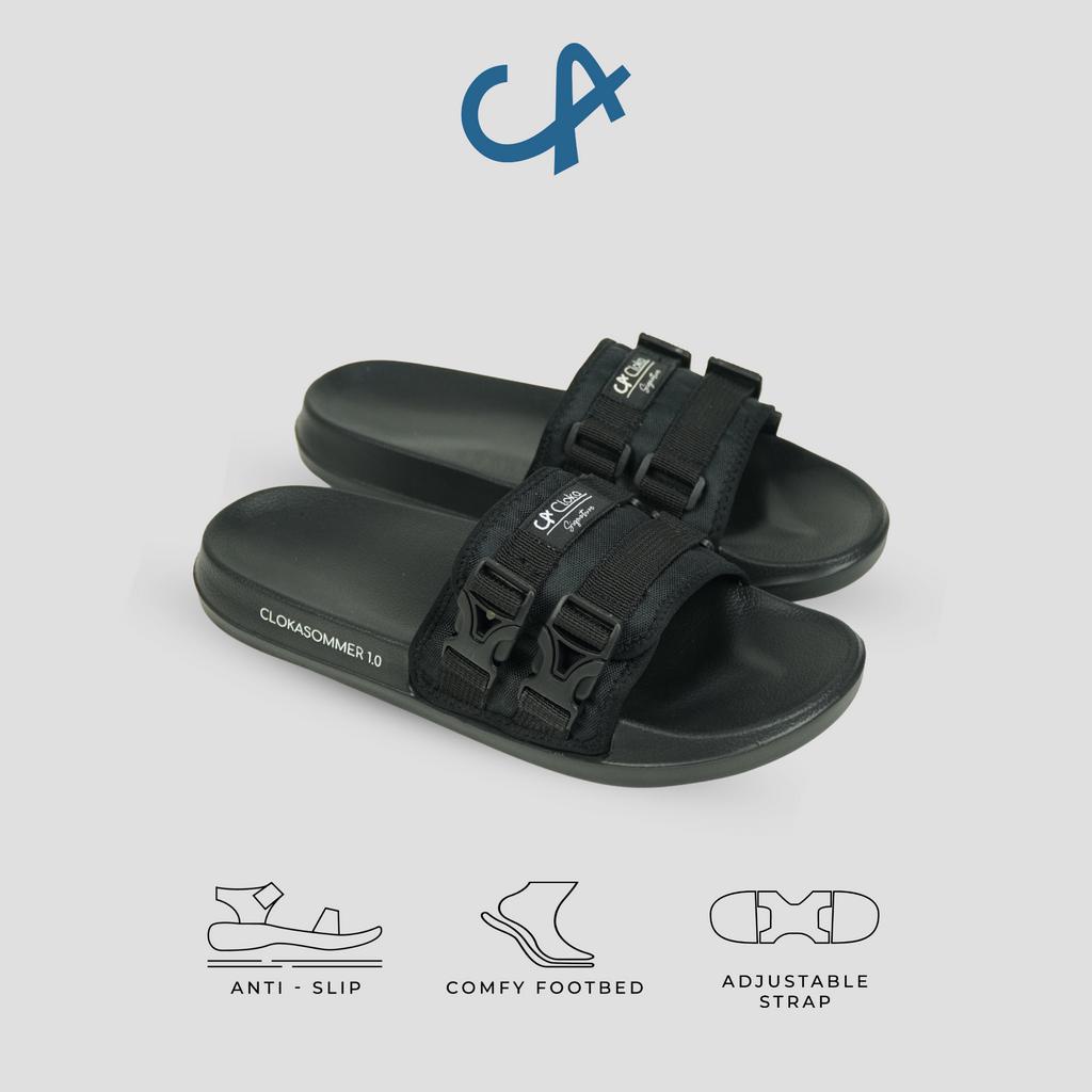 Sandal Pria Dewasa Karet Kasual Selop Slide Anti Air Sendal Slop Cowo Ringan Distro Kekinian - Cloka Sommer 1.0