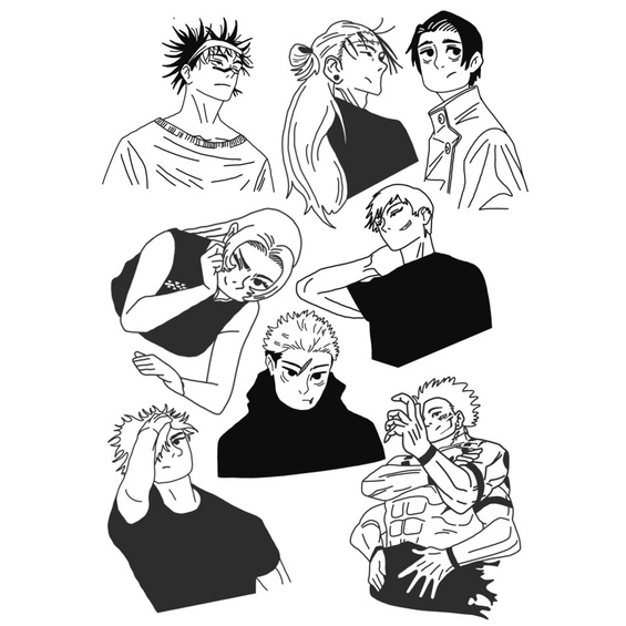 

sticker sheet jjk jujutsu kaisen