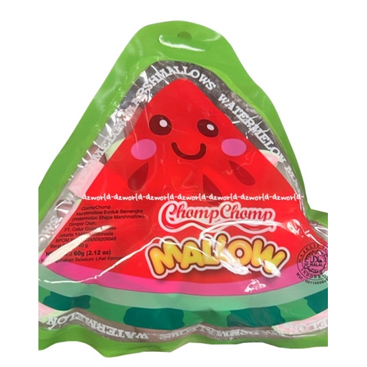 Chomp Chomp Marshmallow Watermelon ChompChomp Marsmelow Semangka Mars Mellow Mello Water Melon