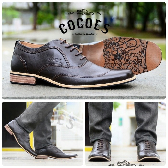 SEPATU PRIA | SEPATU MURAH | SEPATU HANDMADE BANDUNG | SEPATU COCOES ERASER COKELAT