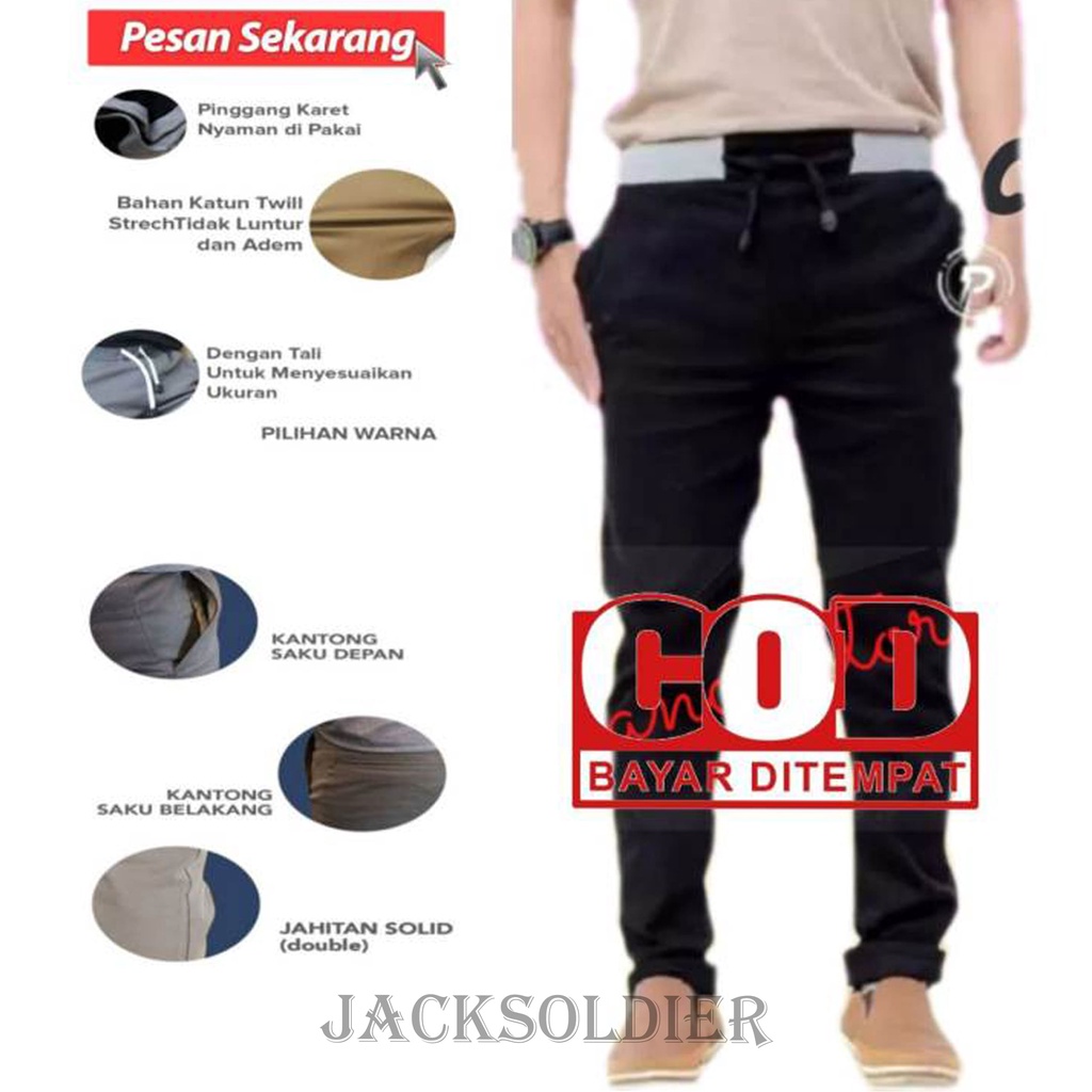 TERMURAH CELANA PANJANG PRIA CHINO CINO RIP RIB PANJANG KOLOR BAHAN KATUN STRETCH MELAR POLOS