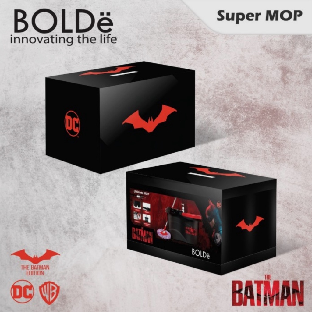 Alat Pel Otomatis Bolde Supermop Bolde Batman Super Mop Superman Alat Pel Bolde 360 Derajat Alat Pel Modern