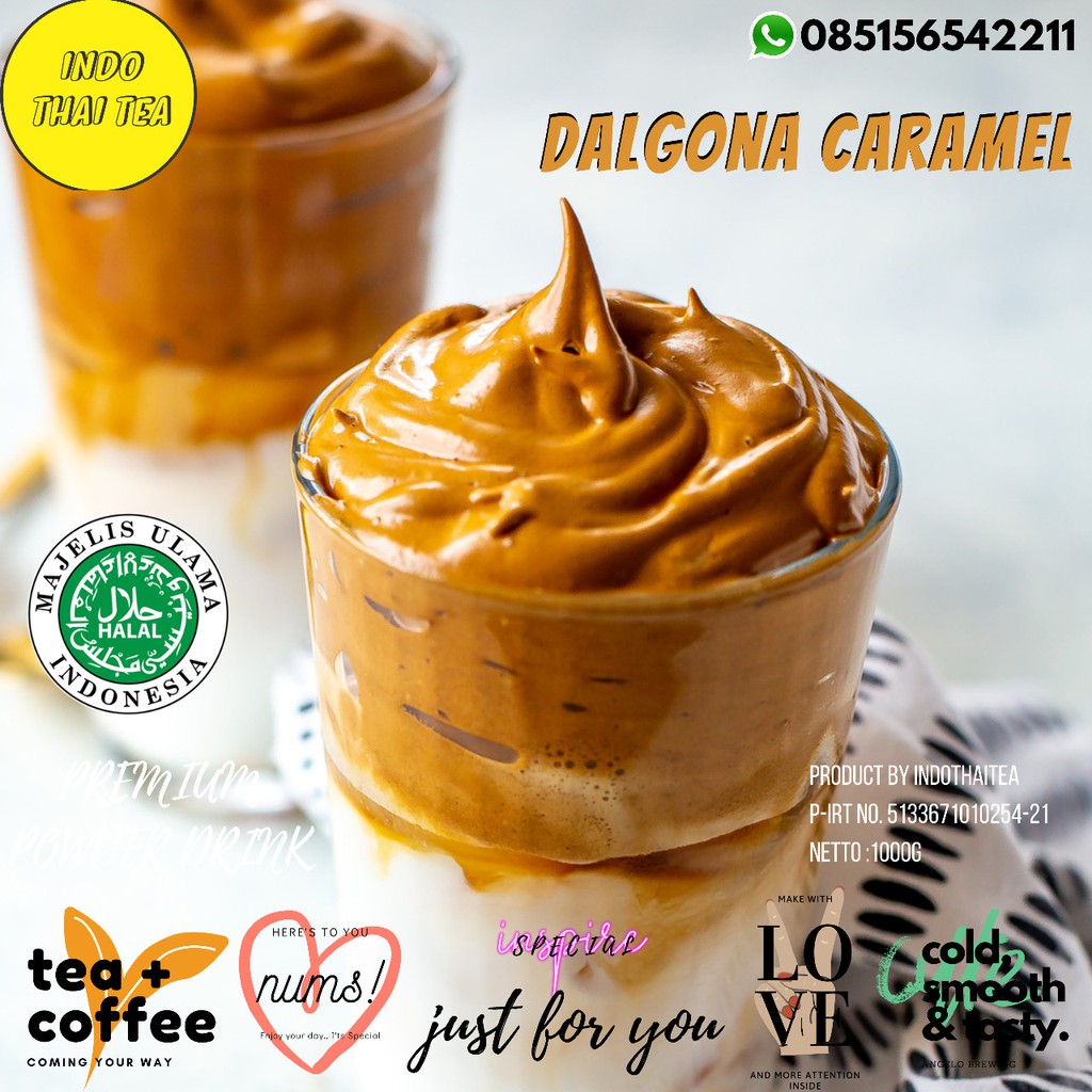 

Powder Premium Dalgona Caramel 1kg/Bubuk Minuman Original Best Seller