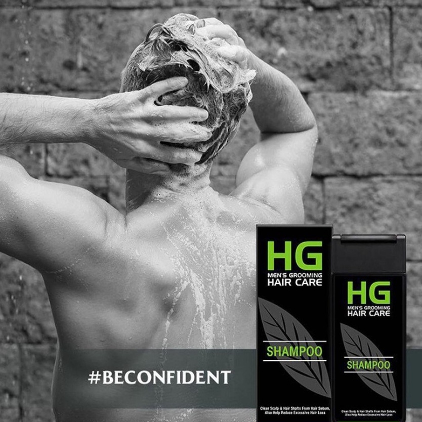 HG Men's Grooming Hair Care Shampoo 200ml - Shampo HG For Men