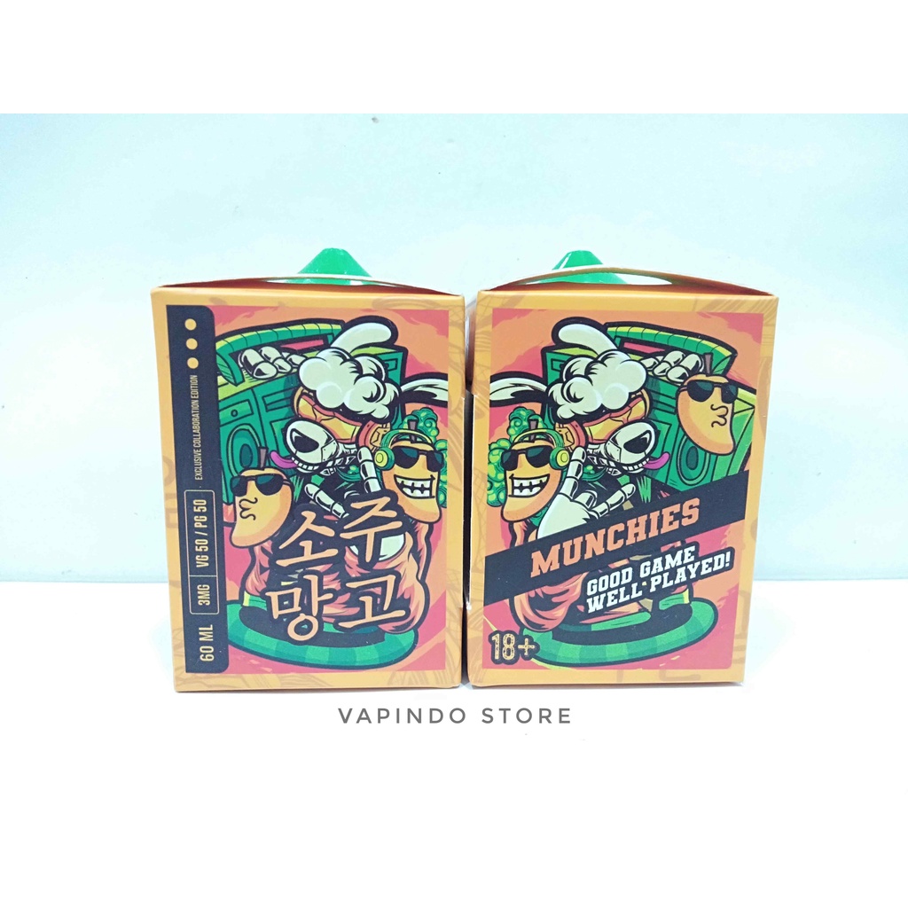 MUNCHIES V4 MANGO SOJU 60ML 3MG BY JVS X BLNRS LIQUID