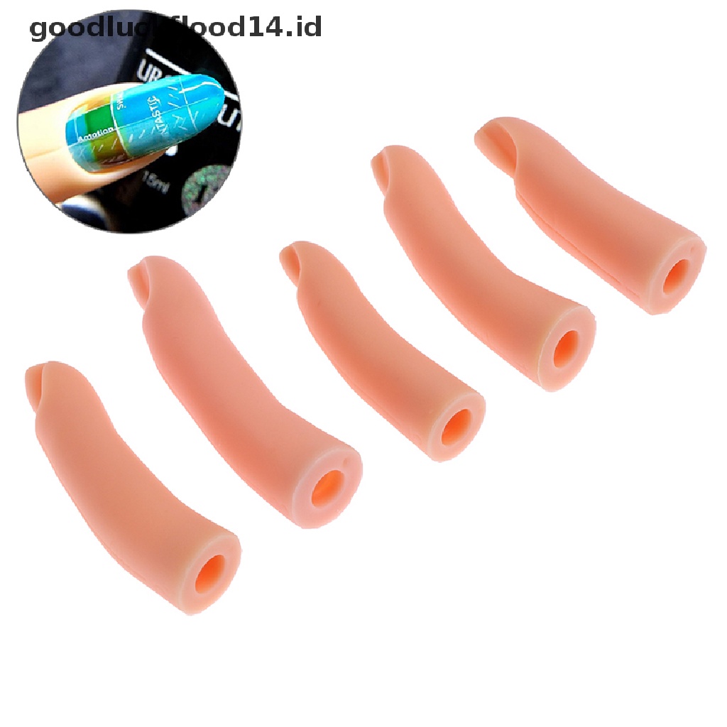 [OOID] 5Pcs/set Nail Art Trainer Practice Training Finger Model Acrylic Gel Salon Tools ID