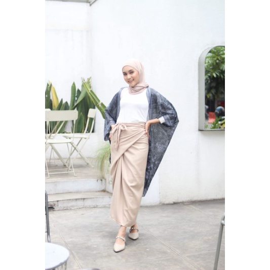 Rok lilit polos instan siap pakai (bukan satin)