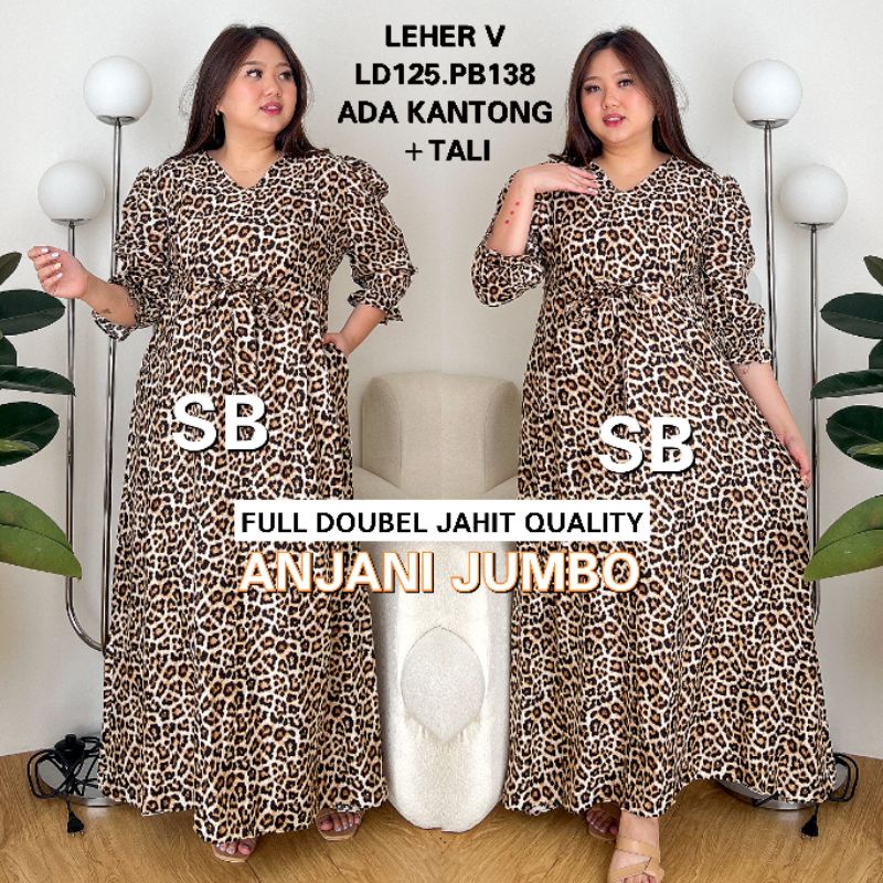 Dress jumbo Anjani exlusiv dress bigsize baju jumbo XXL ld 125