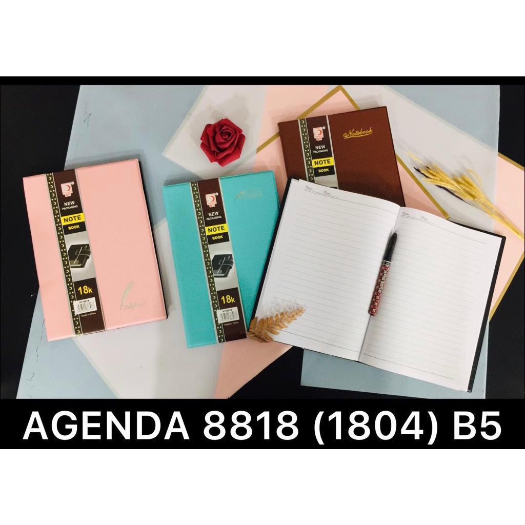 

AS888 - Buku Agenda 18k / Notebook Korean Style / Polos Ukuran B5 (25 X 17.5 Cm) Isi 136 Halaman