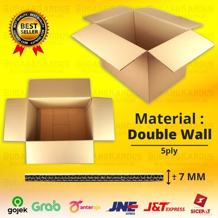 

Kardus - Karton - Box Jumbo Besar - Ukuran 58 X 39 X 39 Cm Double Wall 041