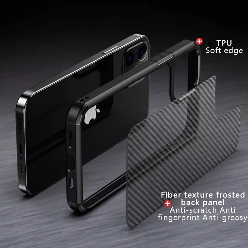 NEW !! 13 Pro Max CARBONFIBER Pro Case iphone ( Case iphone 7 8 plus X XS MAX XR 11 PRO MAX 12 PRO MAX 12mini 13 mini READY !! )