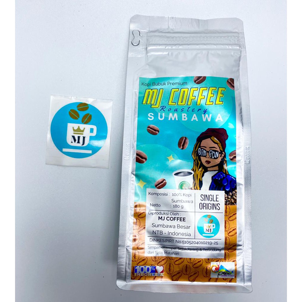 

MJ COFFEE SUMBAWA 100% KOPI BUBUK PREMIUM 180 g - NIKMATNYA BEDA !