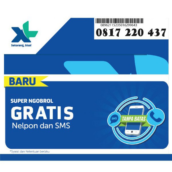 Nomor Cantik XL Prabayar 10 Digit Langka