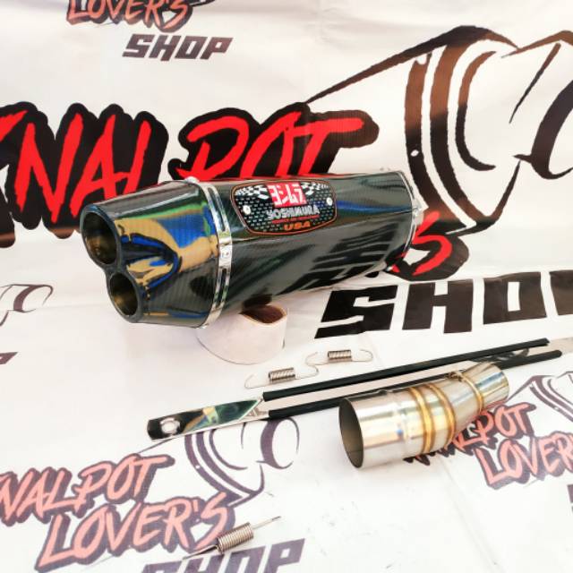 Knalpot YOSHIMURA R77 R25 - NINJA 250 Fi  KARBU MONO - CBR250 RR - MT25 - CBR THAILAND - DLL